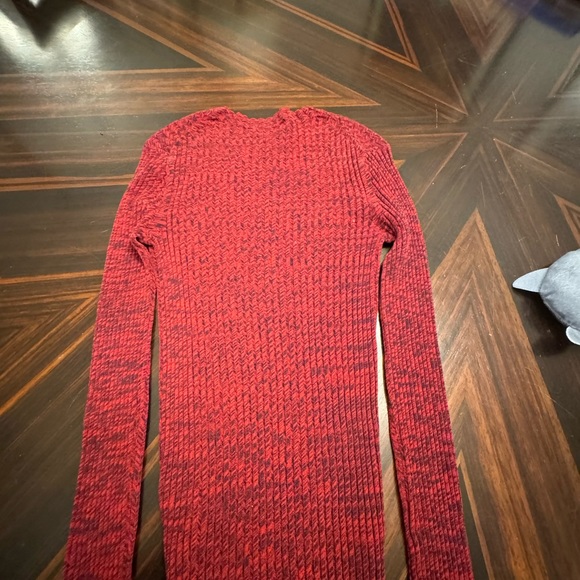 Beautiful Red Celine top with cream colored cuffs. - Picture 7 of 7